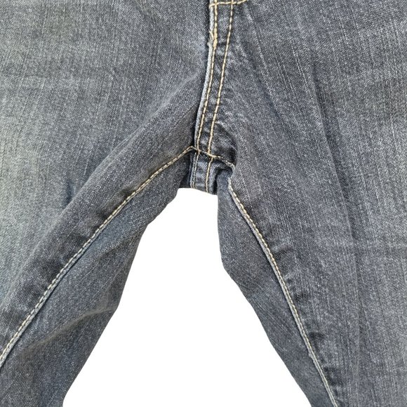 LL Cool J Mens Fading and Whiskering Black Denim Jeans, Size 30x32 Cotton - Picture 3 of 8